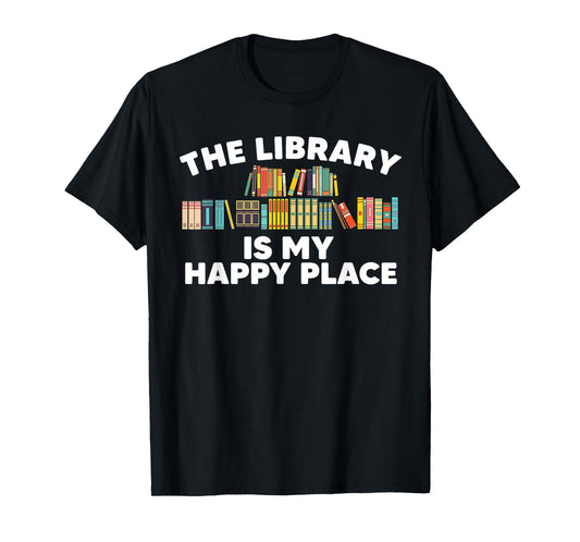 Cool Library Art For Men Women Bookworm Librarian Book Lover T-Shirt