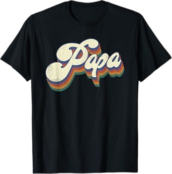 Papa Gifts Retro Vintage Father's Day Papa T-Shirt