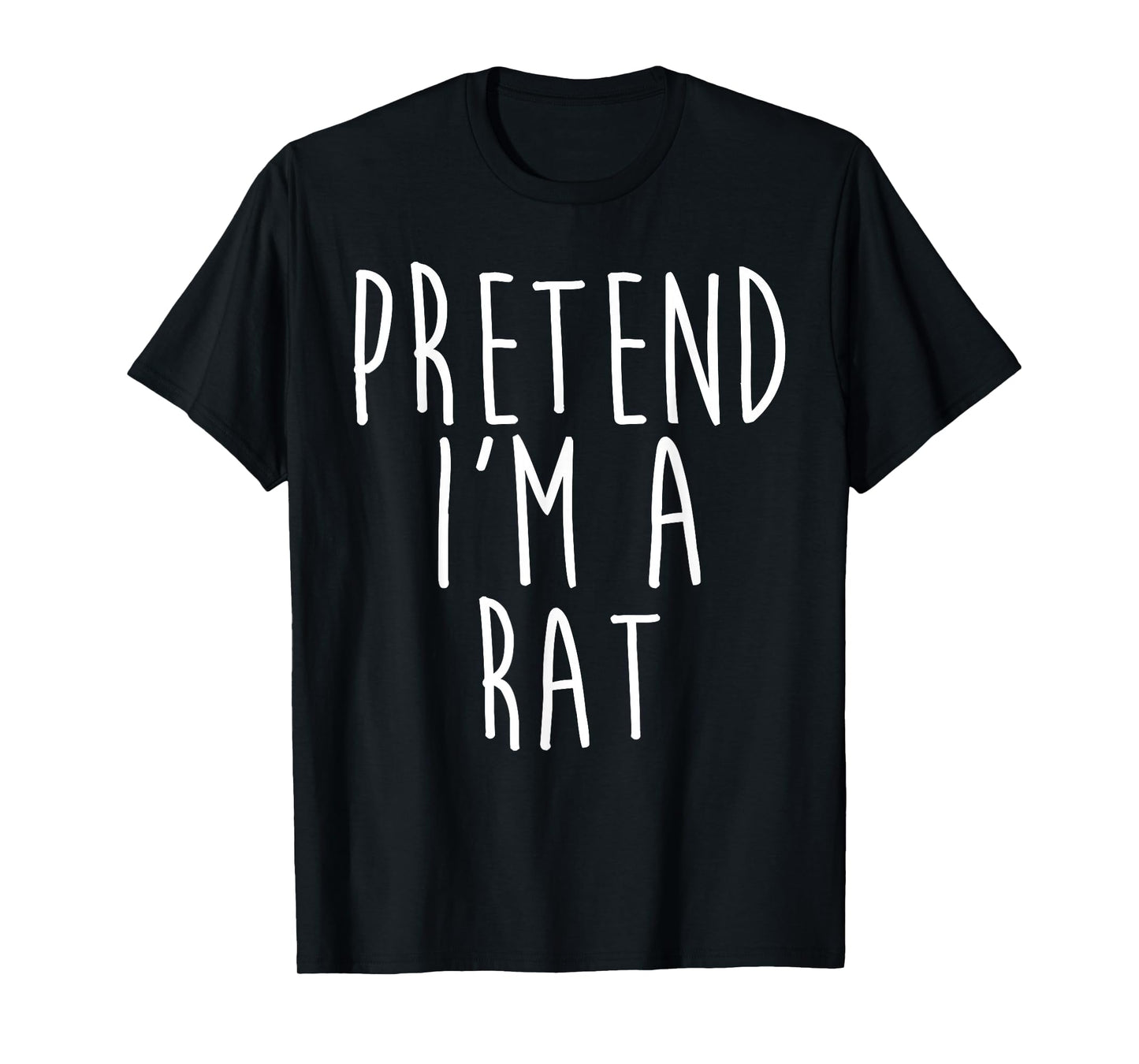 Pretend I'm A Rat Family Lazy Easy Costume Halloween Party T-Shirt
