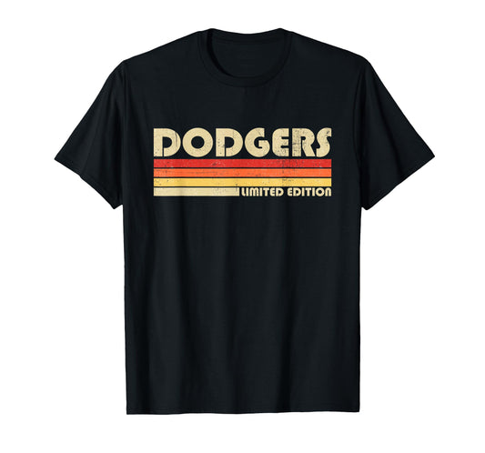 Vintage Dodgers Name Throwback Retro Gift Men Women Boy Girl T-Shirt