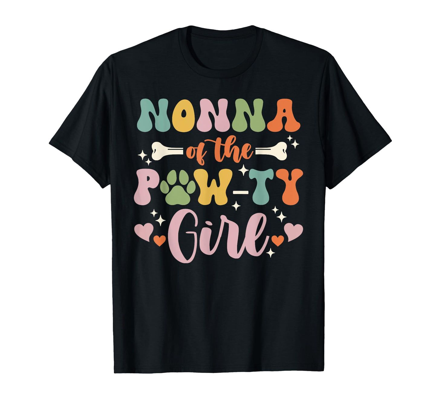 Nonna Of The Pawty Girl Dog Grandma Family Matching T-Shirt