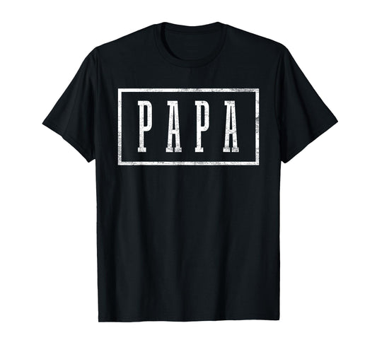 Papa - Sleek Framed Design Father's Day Papa T-Shirt