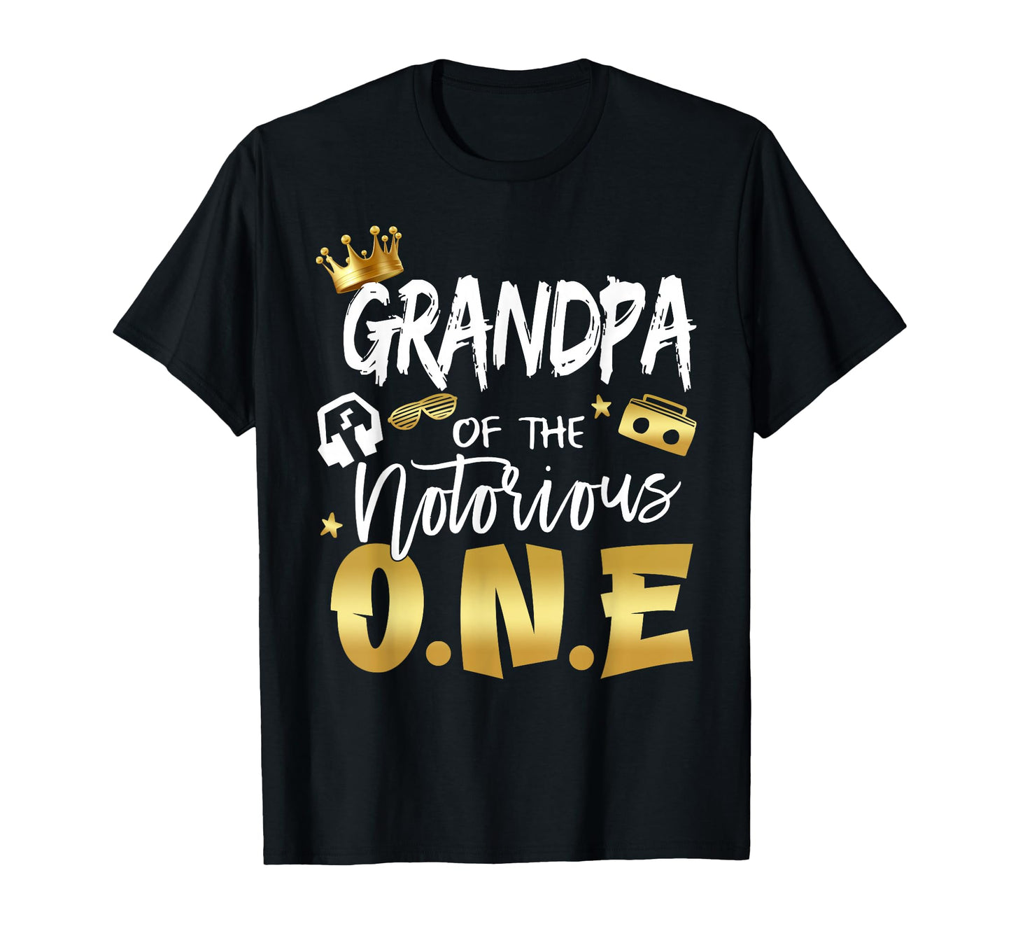 Grandpa Of The Notorious One Old School Hip Hop 1st Birthday T-Shirt