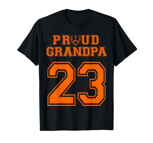 Custom Proud Football Grandpa Number 23 OR T-Shirt