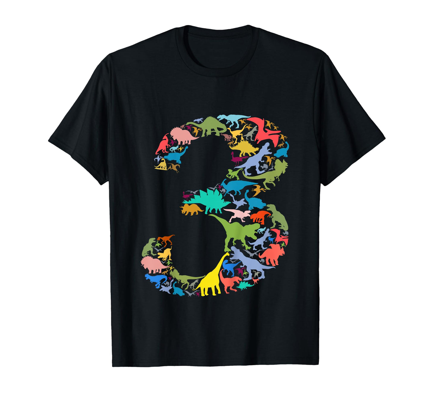 Kids Dinosaur 3rd Birthday Boy 3 Years T-Rex Party Rawr I'm 3 T-Shirt