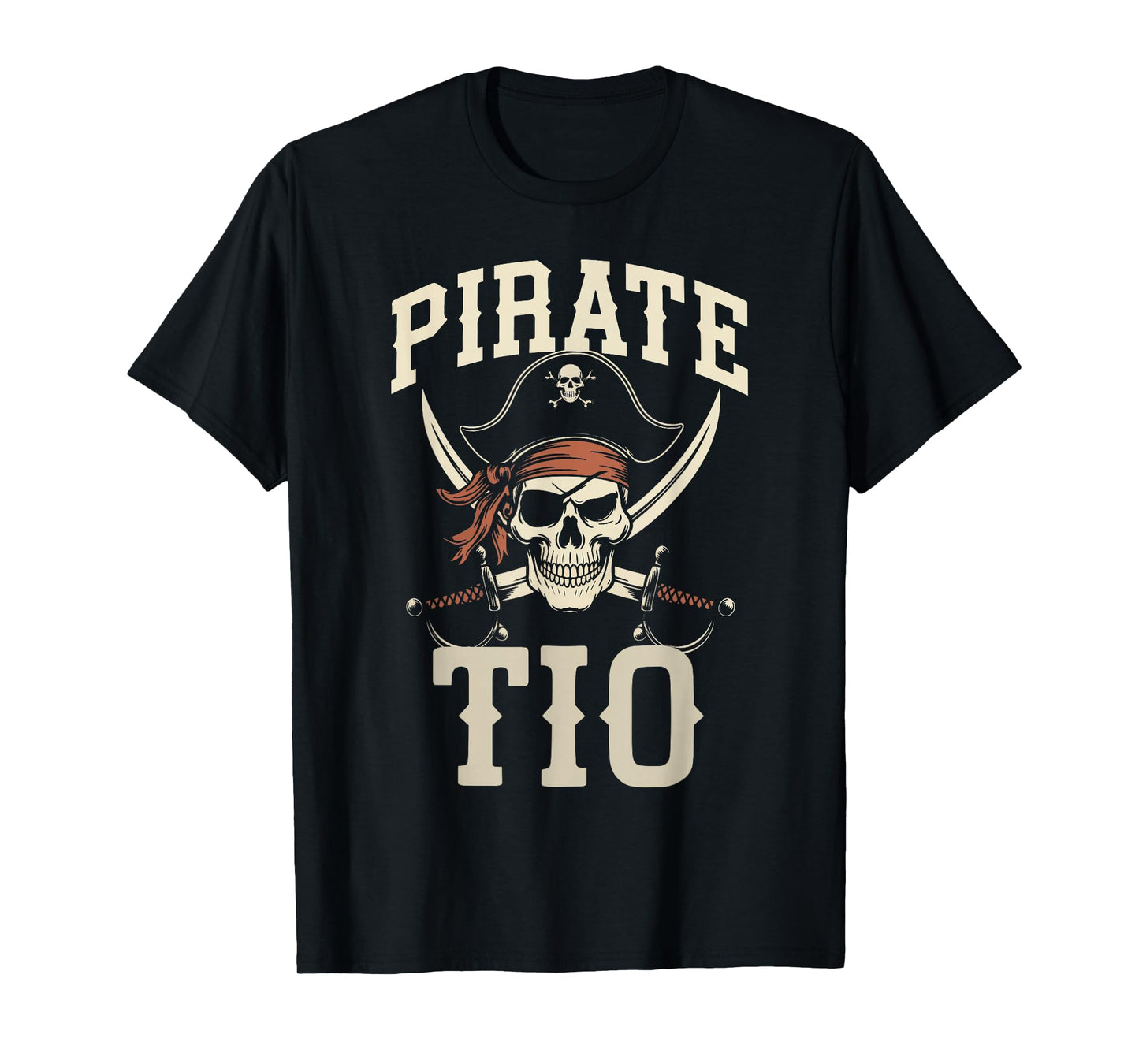 Pirate Tio Funny Captain Matching Grandpa Halloween Costume T-Shirt