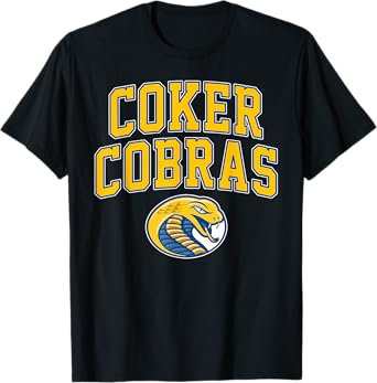 Coker College Cobras Arch Vintage Sports Design Men Women T-Shirt