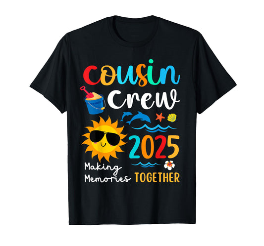 Cousin crew 2025 Summer Vacation Beach Family Trips Matching T-Shirt