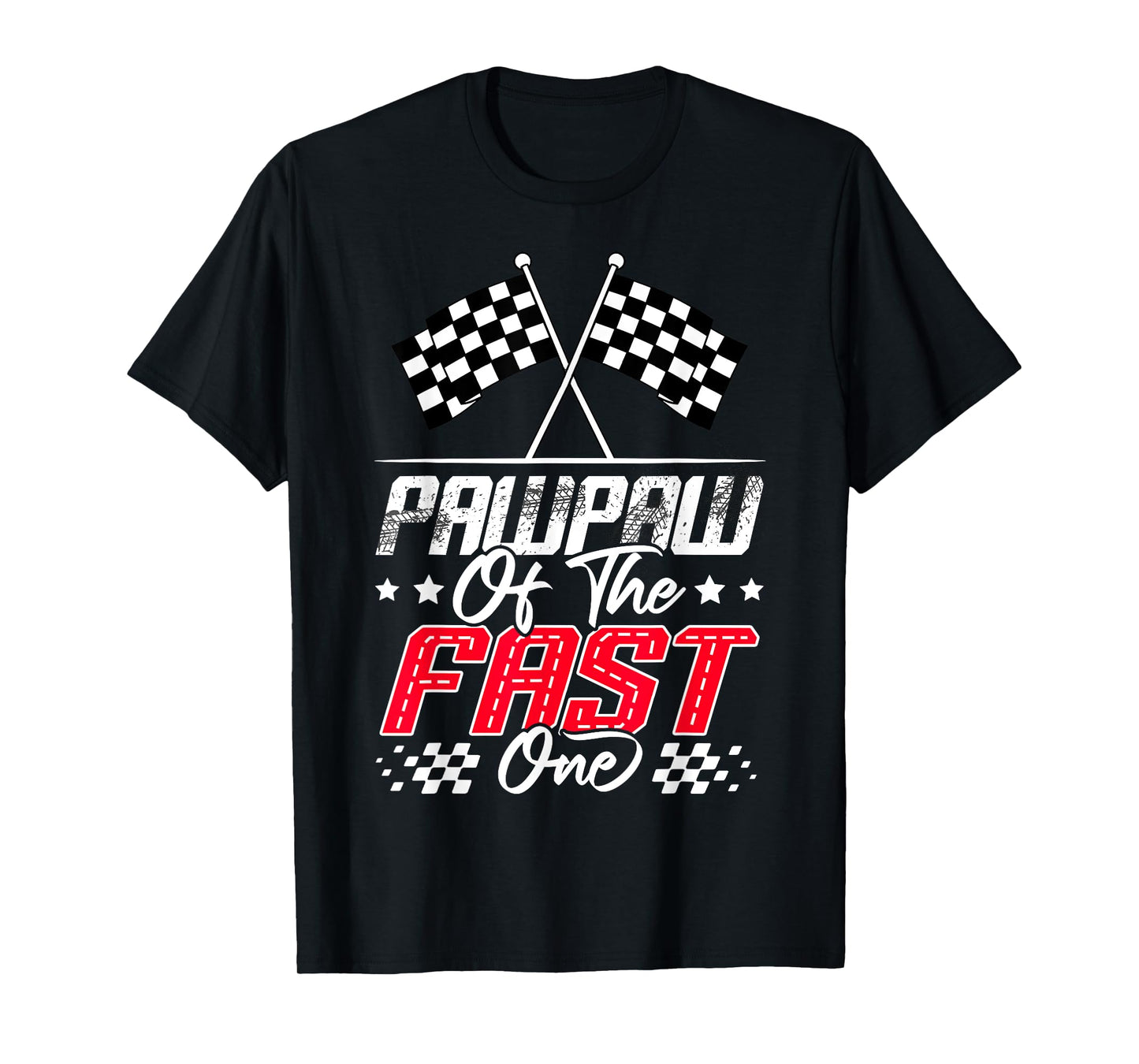 Pawpaw Of The Fast One First Birthday Racing Car Family T-Shirt