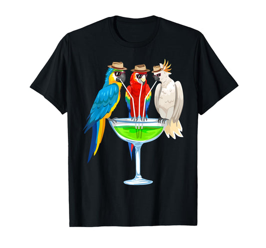 Cool Parrot Art for Men Women Girls Parrot Bird Lovers T-Shirt