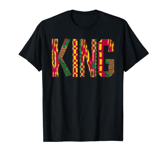 Best African King Design for Men Dad Afrocentric Chess Lover T-Shirt