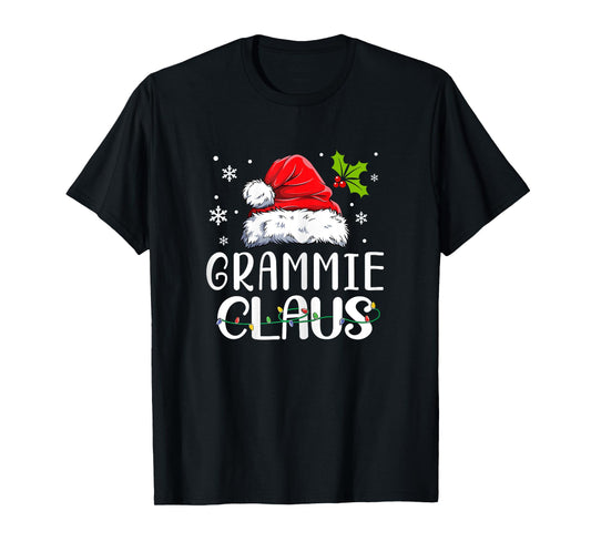 Matching Family Christmas Pajama Xmas Lights Grammie Claus T-Shirt
