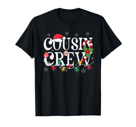 Cousin Crew Christmas Cousins Christmas Matching Family Kids T-Shirt
