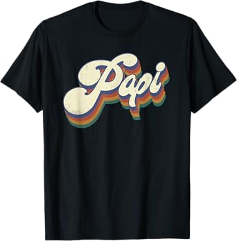 Papi Gifts Retro Vintage Father's Day Papi T-Shirt