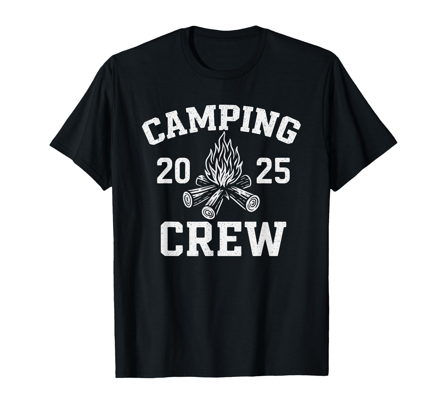 Retro Family Matching Camping Crew 2025 T-Shirt