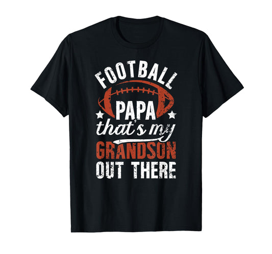 Proud Football Papa Of A Football Player Papa T-Shirt
