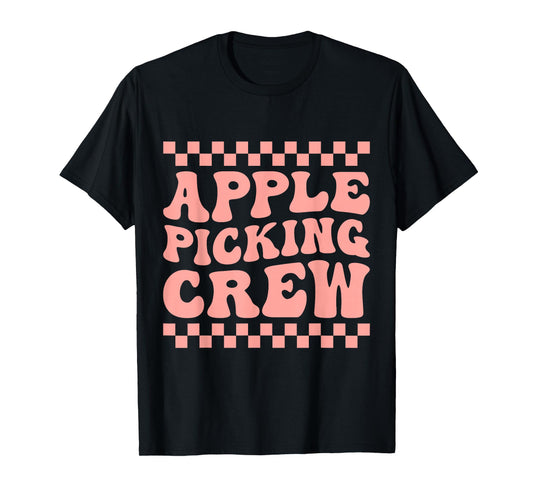 Apple Picking Crew Fall Apple Orchard Women Harvest Season T-Shirt