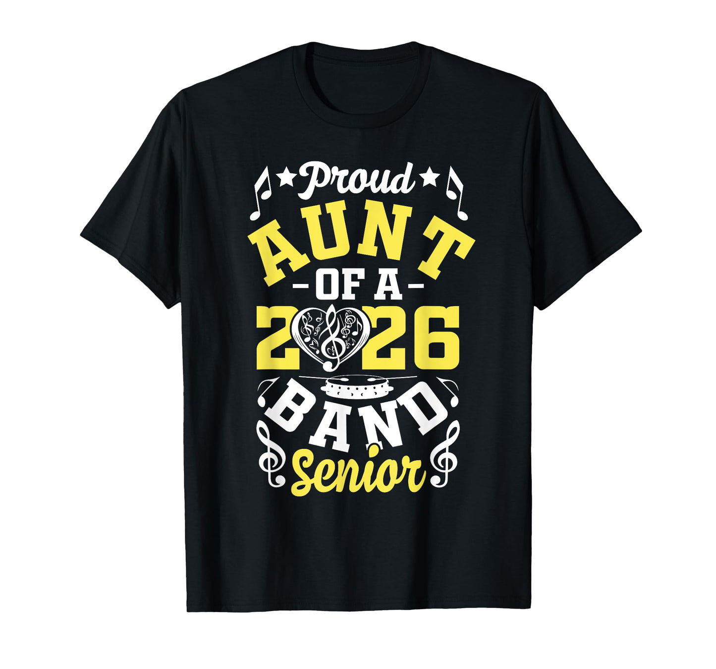 Proud Aunt of a band senior 2026 graduation T-Shirt