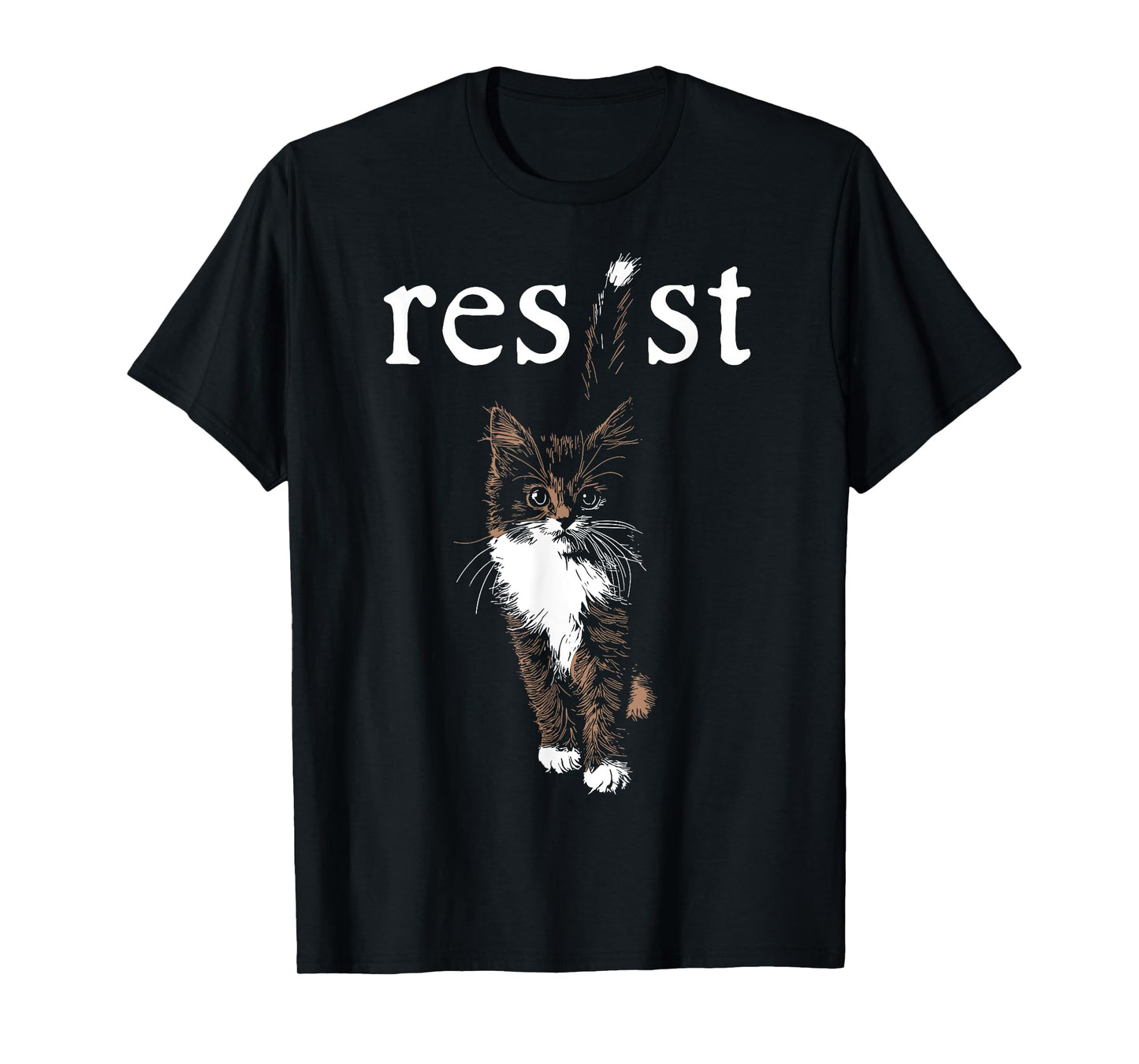 Cat Resist Funny Cute T-Shirt for Men Women