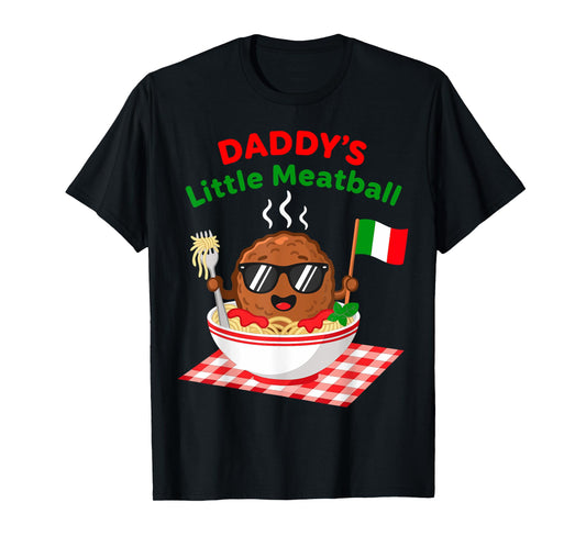 Funny Couple Daddy's Little Meatball Italian Men T-Shirt