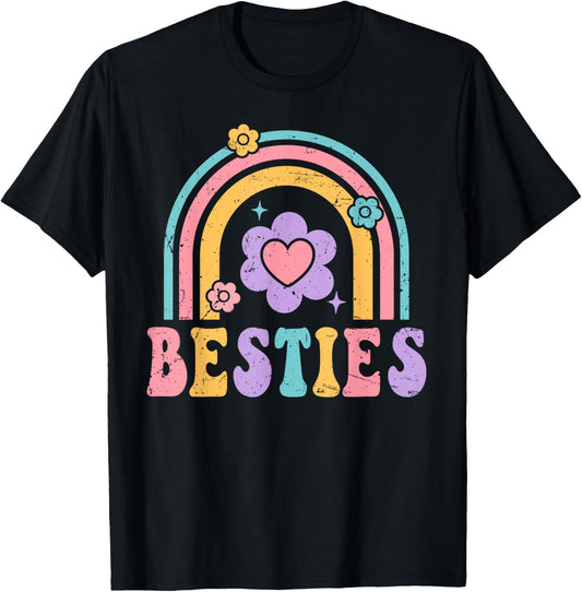 Besties Cute Matching Mother Daughter Friend Matching BFF T-Shirt
