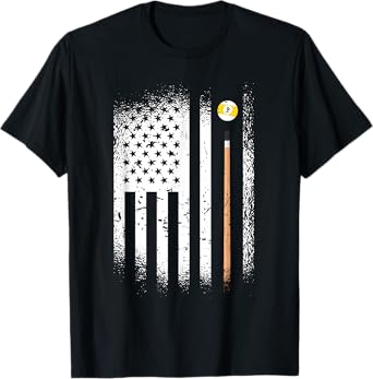 USA Snooker 9 Balls 8 Balls Billiard Players T-Shirt