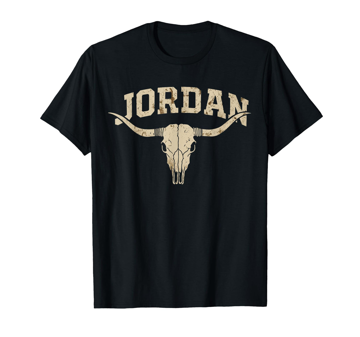 Vintage Western Jordan Name Gift for Men Women Kid Boy Girl T-Shirt