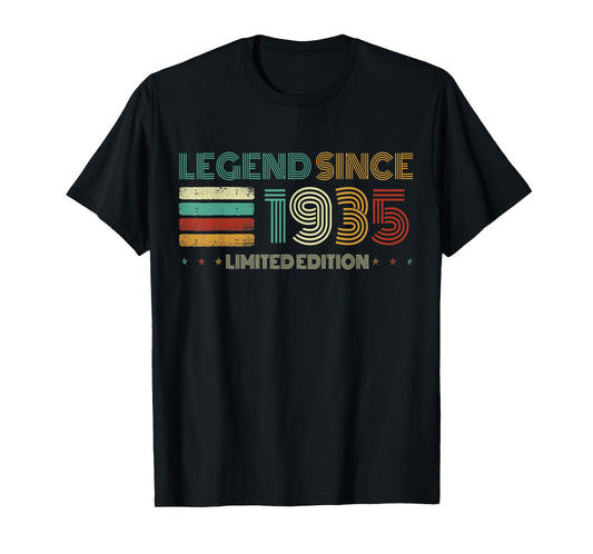 90 Years Old Legend Since 1935 90th Birthday T-Shirt