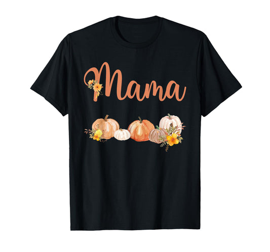 Mama of Little Pumpkin First Birthday Autumn Pumpkin T-Shirt