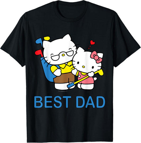 Hello Kitty Best Dad Father's Day Tee Shirt T-Shirt