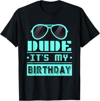 Perfect Dude Shirt Dude Graphic Novelty Dude its My Birthday T-Shirt