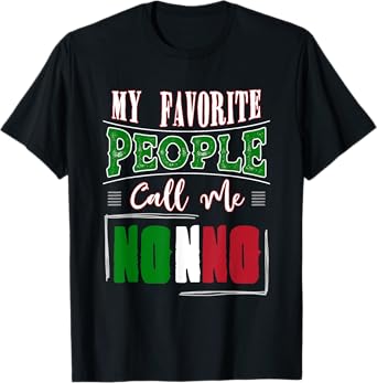 Nonno Birthday Gift Idea and Italian Grandpa Father's Day T-Shirt