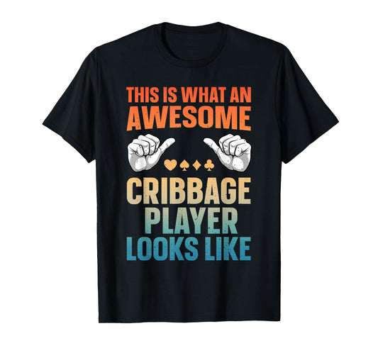 Cribbage Art For Men Women Cribbage Board Cribbage Players T-Shirt