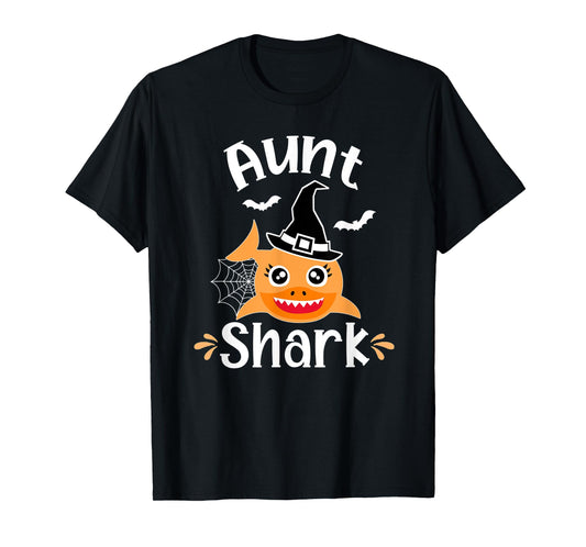 Aunt Shark Funny Halloween T-Shirt