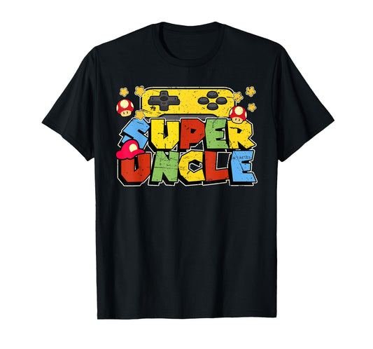 Gamer Super Uncle Funny Father Day Gifts For Uncle T-Shirt