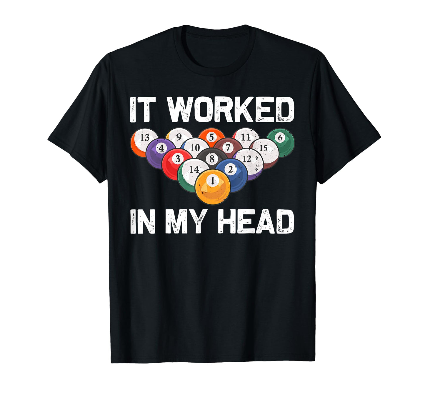 Funny Pool Design For Men Women Billiards Lover Pool Player T-Shirt