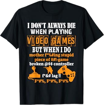 Video Games T-Shirt Funny Gamer Tee for Console Gaming Fans T-Shirt