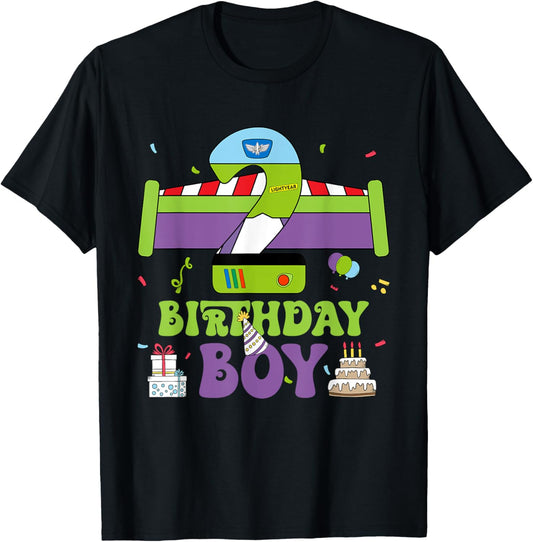 2nd Birthday Boy Toy Lover Funny 2 Year Old Story Bday Party T-Shirt
