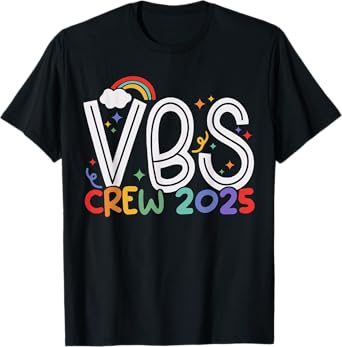 VBS 2025 VBS Crew Summer Camp Vacation Bible School T-Shirt