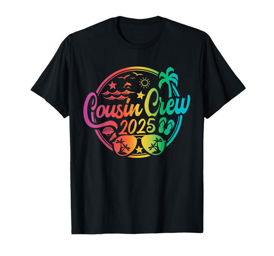 Cousin Crew 2025 Summer Vacation Beach Family Trip Matching T-Shirt