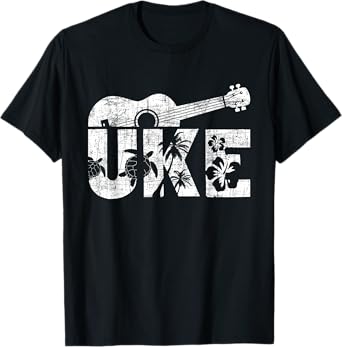 Uke - Ukulele Player Ukulelist Music Guitarist T-Shirt