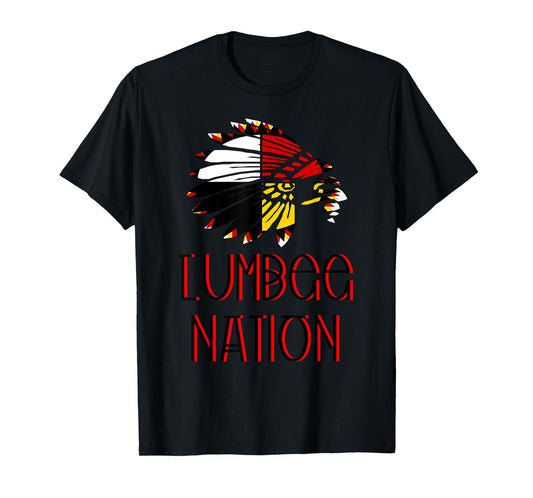 LUMBEE NATION FLAG | Indigenous | Native American Headdress T-Shirt