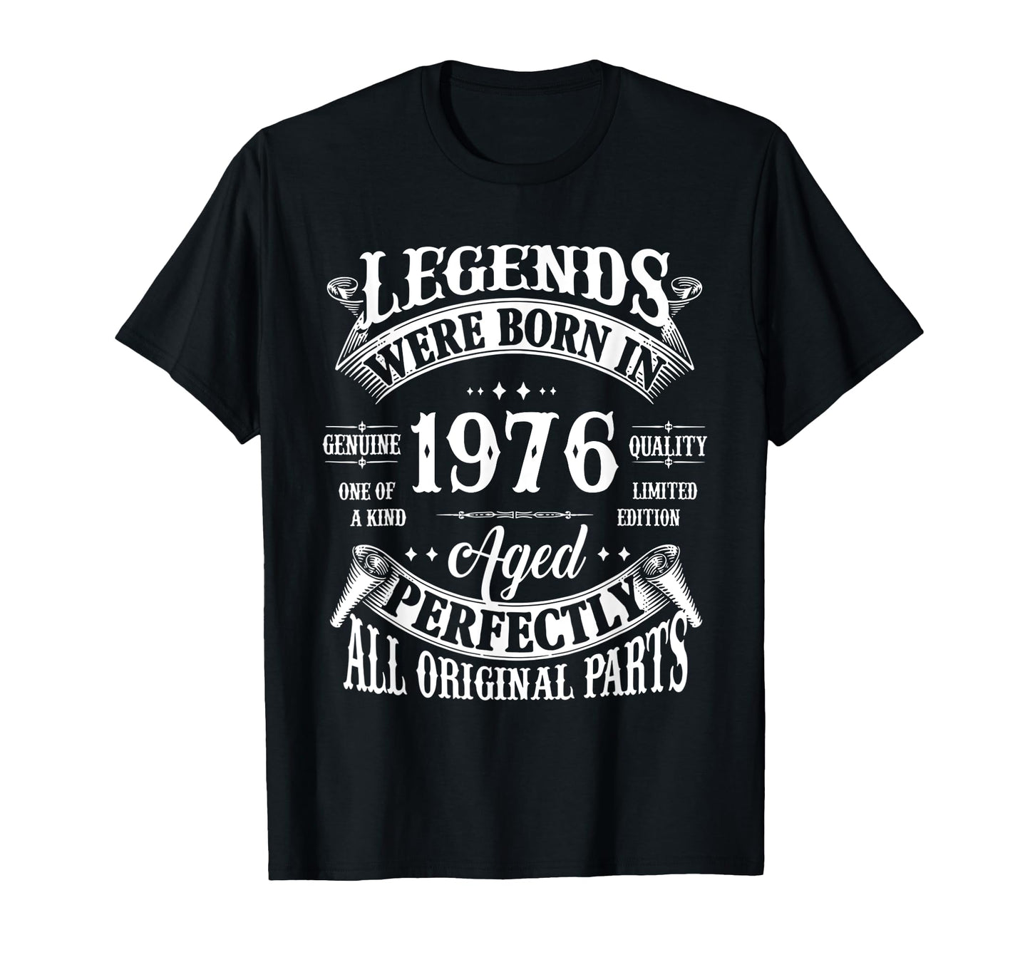 50th Birthday Shirt Vintage Born In 1976 50 Years Old B-day T-Shirt