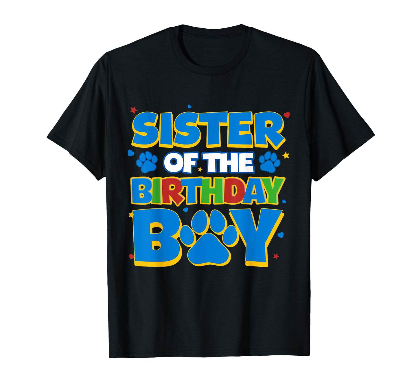 Funny Family Matching Party Shirt Sister Of The Birthday Boy T-Shirt
