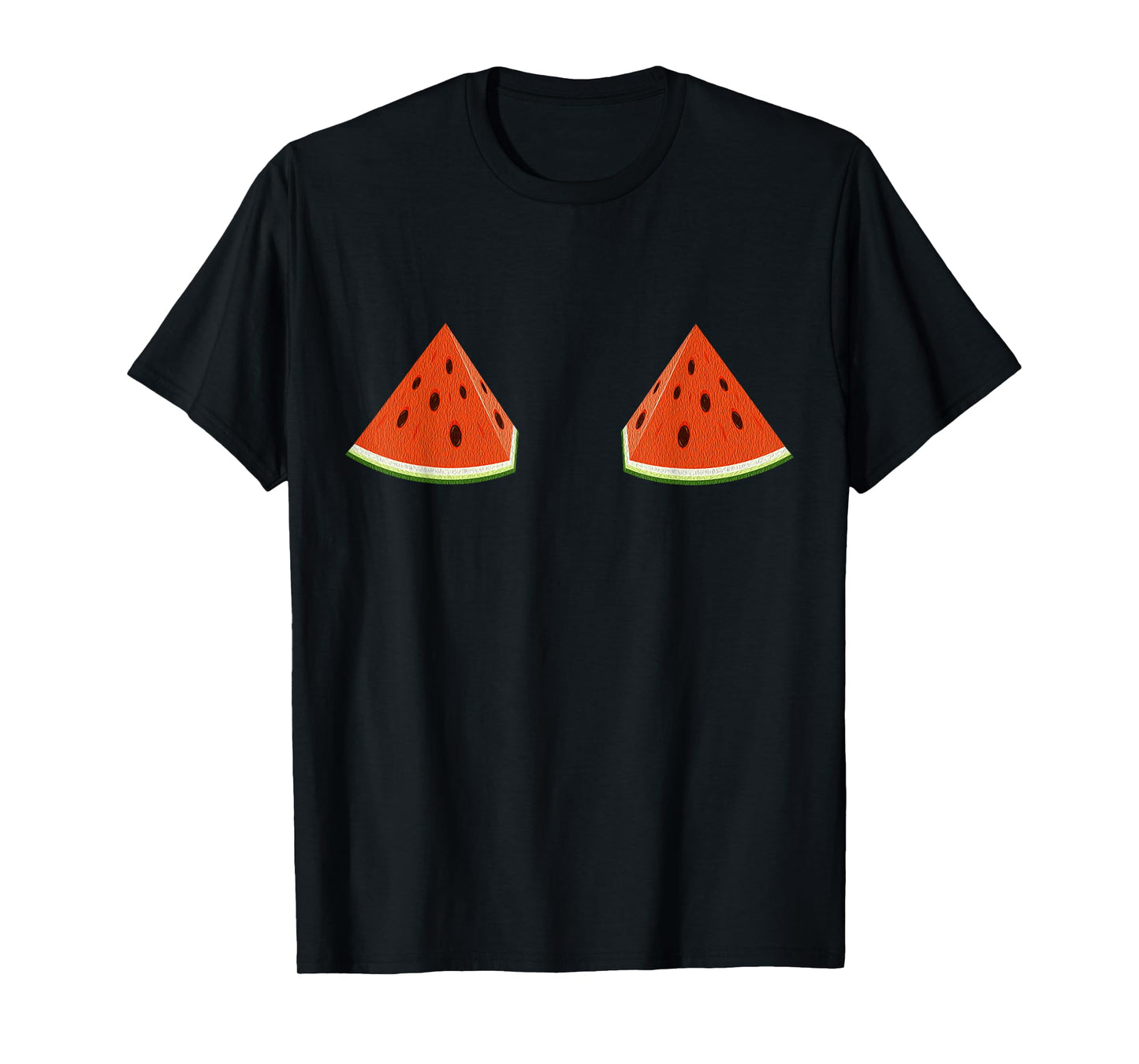 Funny Watermelon Boobs TShirt Women Girls Gift Summer Tees
