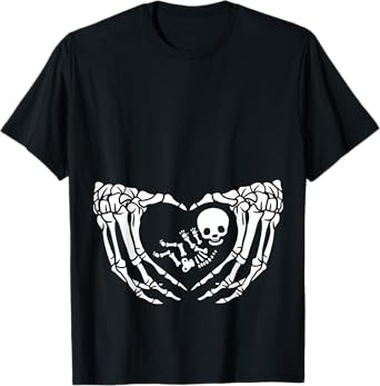 Skeleton Baby, Halloween Maternity, Spooky X-ray Pregnancy T-Shirt