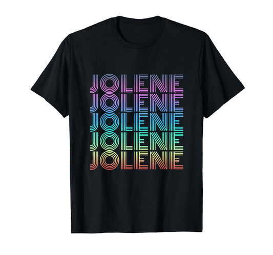 Jolene Retro Wordmark Pattern Vintage Style T-Shirt