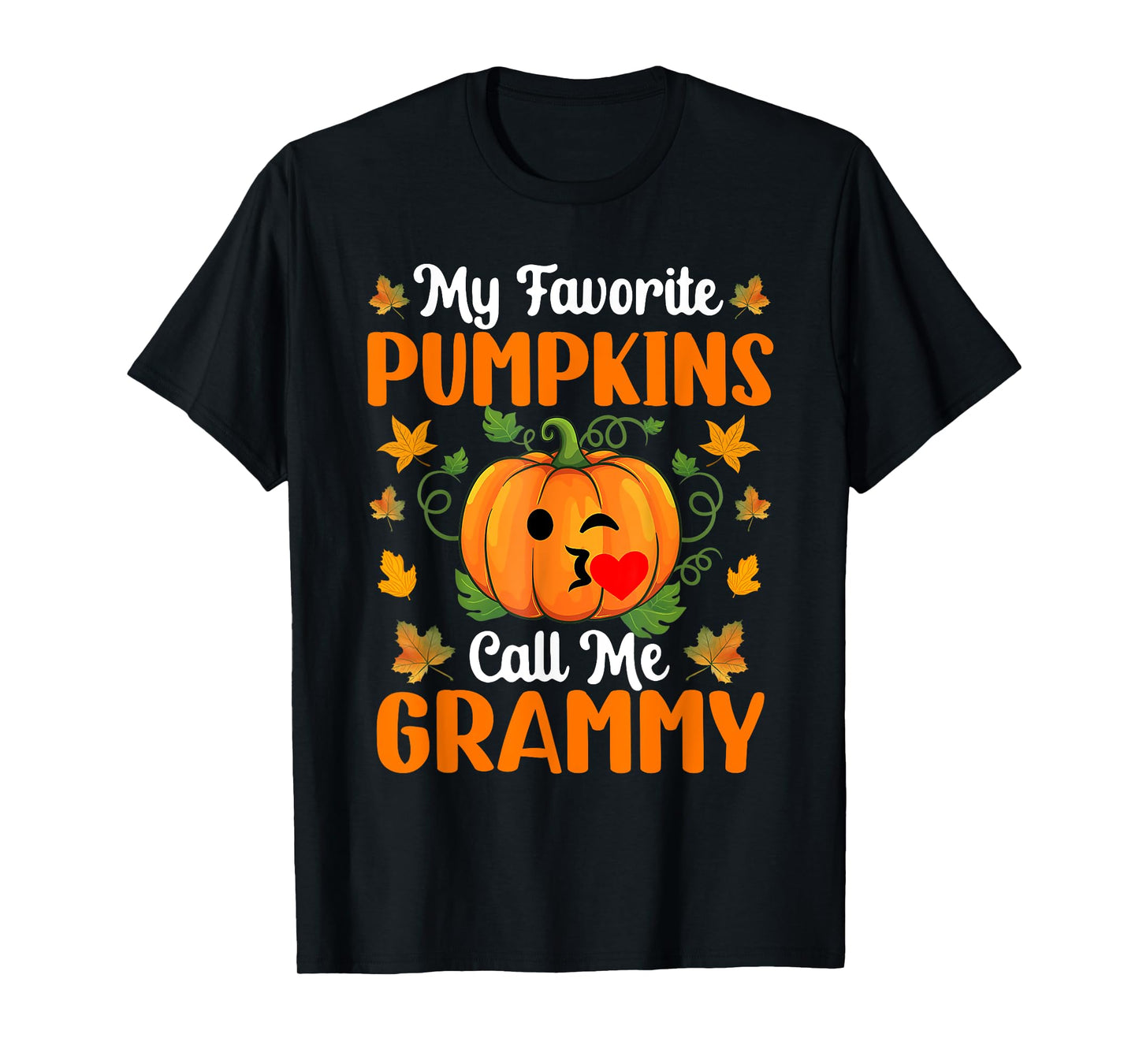 My Favorite Pumpkins Call Me Grammy Shirt Funny Halloween T-Shirt