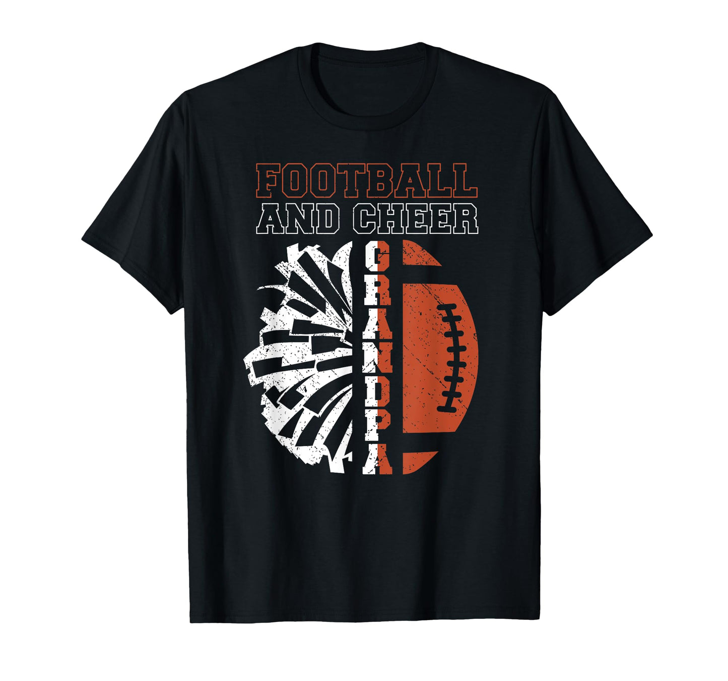 Football And Cheer Grandpa Of Cheerleader & Football Player T-Shirt