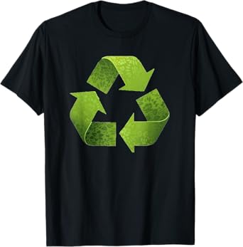 Vintage Green Recycle Symbol novelty Earth Day Recycling T-Shirt